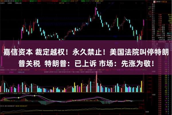 嘉信资本 裁定越权！永久禁止！美国法院叫停特朗普关税  特朗普：已上诉 市场：先涨为敬！