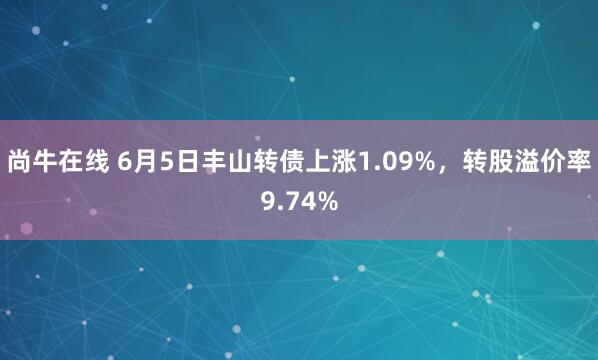 尚牛在线 6月5日丰山转债上涨1.09%，转股溢价率9.74%