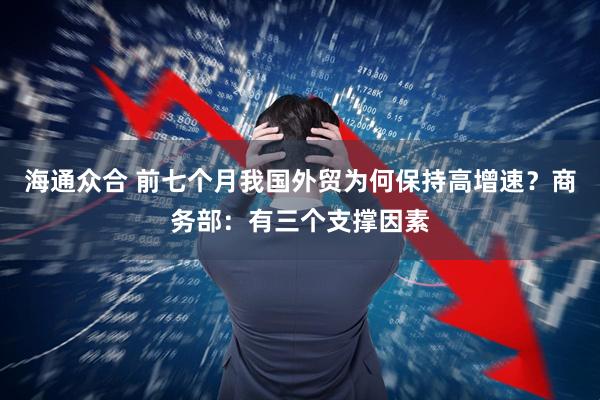 海通众合 前七个月我国外贸为何保持高增速？商务部：有三个支撑因素
